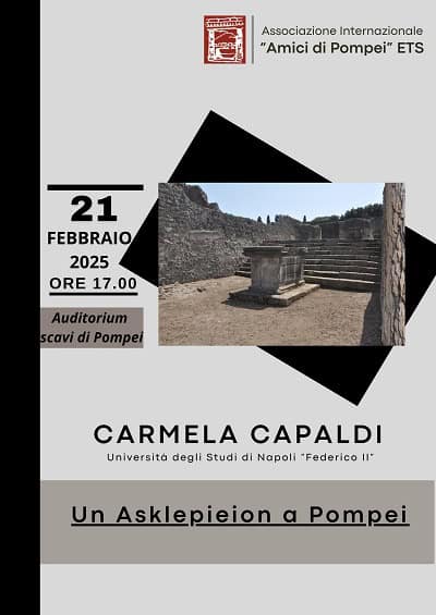 Conferenza della professoressa Carmela Capaldi: Un Asklepieion a Pompei | LIfe & News Magazine
