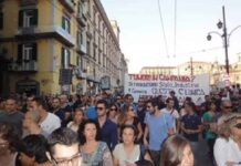 26 ottobre 2016 manifestazione popolare per richiedere la bonifica della Terra dei Fuochi
