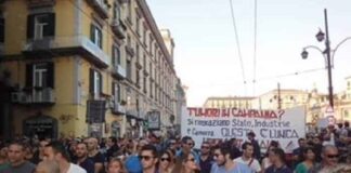 26 ottobre 2016 manifestazione popolare per richiedere la bonifica della Terra dei Fuochi