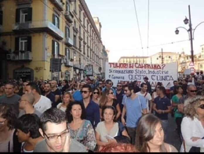 26 ottobre 2016 manifestazione popolare per richiedere la bonifica della Terra dei Fuochi