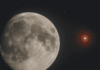 Luna di Fragola 2025 con Antares alla sua destra | Life and News Magazine