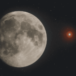 Luna di Fragola 2025 con Antares alla sua destra | Life and News Magazine