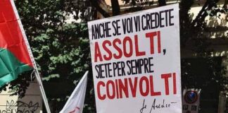 La piazza denuncia l’inerzia del Governo che «mette le mani davanti agli occhi» e si «copre le orecchie per non sentire ciò che succede a Gaza