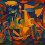 La pittura di Picasso, per certi tratti è eco di un vuoto, di volti contorti dal dolore, di figure rattrappite dalla tristezza e dalla solitudine