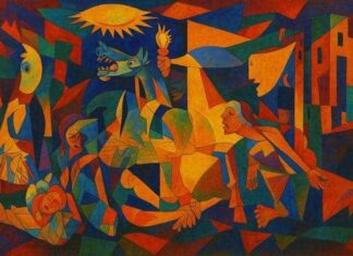 La pittura di Picasso, per certi tratti è eco di un vuoto, di volti contorti dal dolore, di figure rattrappite dalla tristezza e dalla solitudine