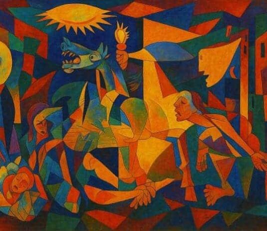 La pittura di Picasso, per certi tratti è eco di un vuoto, di volti contorti dal dolore, di figure rattrappite dalla tristezza e dalla solitudine